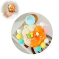 thumbnail image 1 of Taba Squishy Cat Paw Squeeze Toys Juguete sensorial Fidget para su mejor fiesta suave y relajada Favores Regalo de cumpleaños Juguetes blandos para adultos (Degradado naranja blanco), 1 of 5
