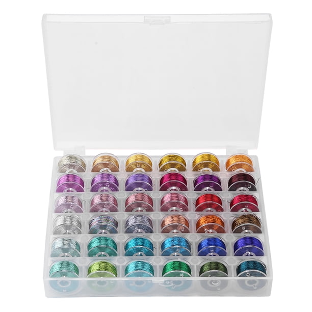 Hilo Coser para Bordar Máquina Coser Poliéster Caja Hilo (36) Colores Cgtredaw