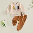 thumbnail image 2 of mgoYE One Sweet Boy Baby Boy 1st Birthday Outfit Fall Shirt Pants Set Long Sleeve T-Shirt and Pants, Fall Clothes Set, 2 of 4