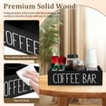 thumbnail image 4 of Tzdxfgl Coffee Station Organizer, Wood Countertop Coffee Bar Organizer Tray Pods Holder with Removable Dividers, Black, 4 of 11