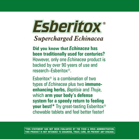 Nature's Way Esberitox, Supercharged Echinacea, Immune Support, 200 Chewables