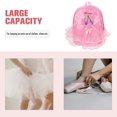 thumbnail image 3 of EeaseMX Mochila para niñas pequeñas, bolsa de ballet, tutú, vestido rosa, bolsa de baile (zapatos de baile), 3 of 8
