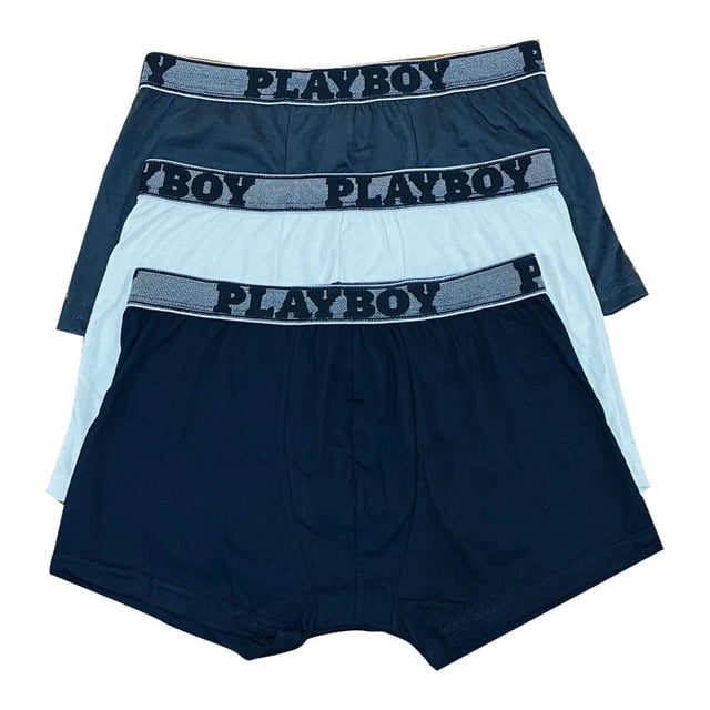 Bóxer Playboy Talla G para Hombre 3 Piezas