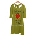 thumbnail image 4 of Robe Imprimée Lettre Mignonne Alphabet Coloré Robes Élégantes Femme Manches Courtes Style Urbain Robe Décontractée Col en V Vêtements Surdimensionnés, 4 of 5