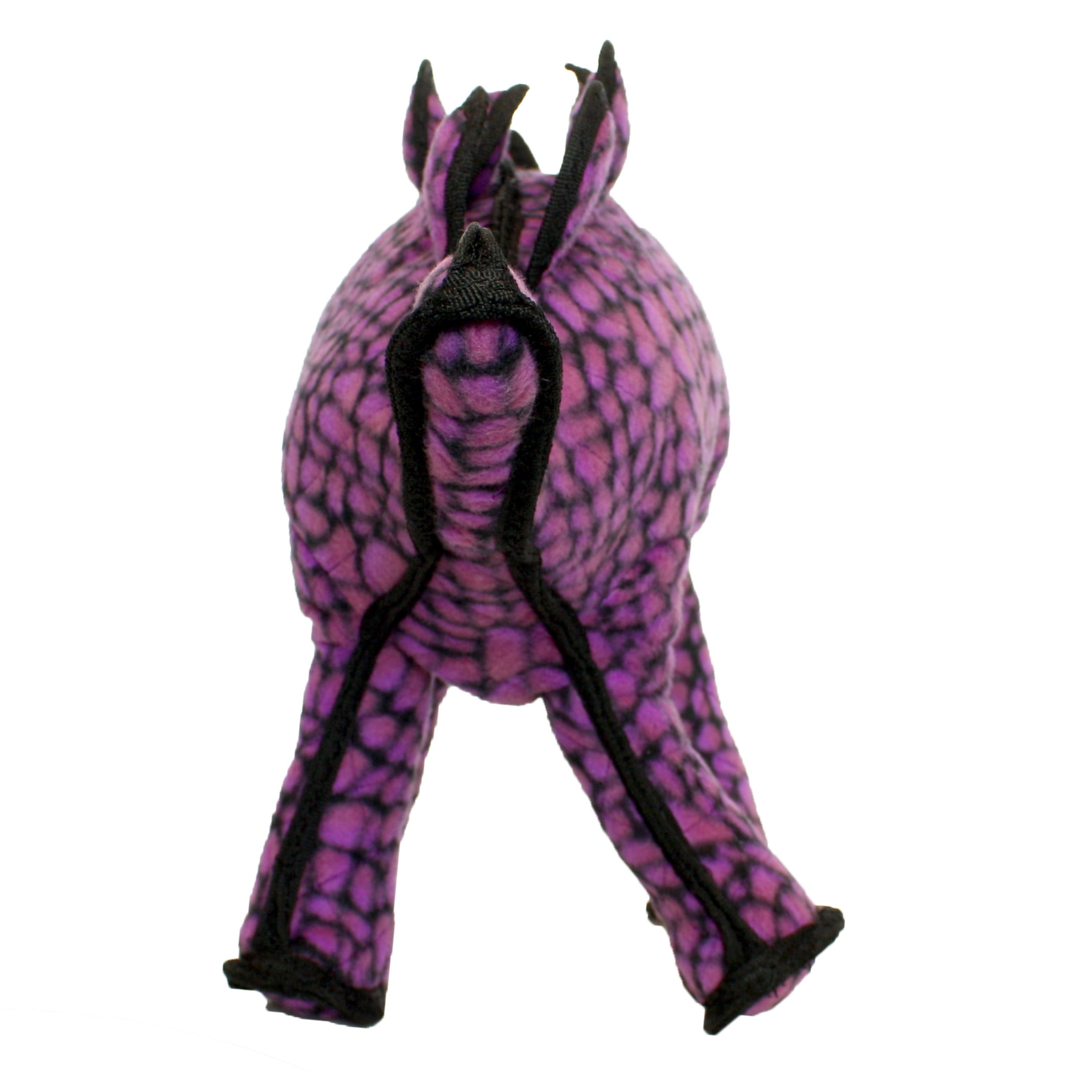 Tuffy Dinosaur Stegosaurus Durable Plush Squeaker Dog Toy