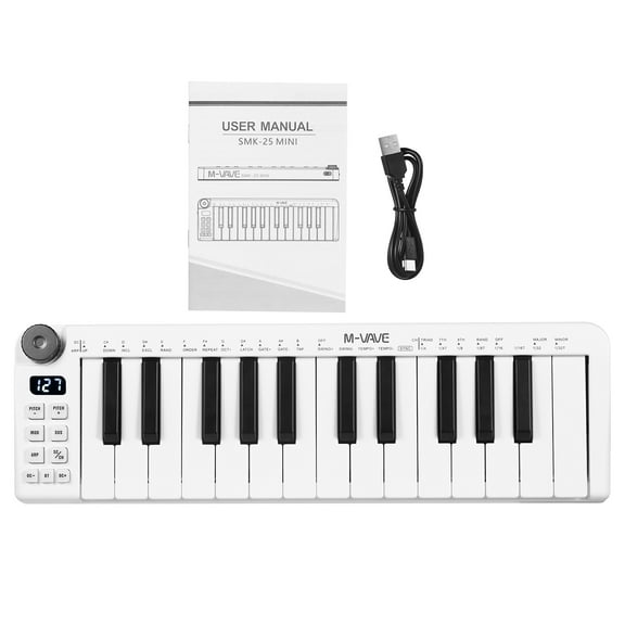 M-VAVE Controller,MIDI Portable USB 25 Velocity Sensitive Velocity Sensitive 1 MIDI 25 Velocity USB MIDI 25 Portable USB MIDI 25-Key MIDI Portable Sensitive 1 Knob BUZHI Portable 25 USB ERYUE IUPPA