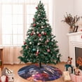 thumbnail image 7 of Rateoe Astronaut In Cosmic Garden Print Christmas Tree Skirt 36" for Xmas Holiday New Year Party Circle Tree Mat Ornaments Decoration, 7 of 7