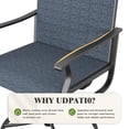 thumbnail image 5 of UDPATIO Outdoor Dining Chairs Set of 2, All Weather Swivel Patio Chairs, Outdoor Furniture for Backyard Deck, Navy Blue, 5 of 8