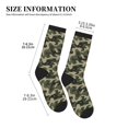 thumbnail image 3 of Unisex Green Camouflage Pattern Novelty Ankle Socks Colorful ComfortSoft Lightweight Sports Athletic Socks, 3 of 7