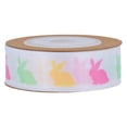 thumbnail image 2 of 10 Yards Easter Ribbon for Wrapping Gifts, Spring Ribbon Easter Colorful Dots Ribbon, Spring Summer Wreath DIY Crafting Gifts Wrapping Bows Party Decoration, 15mm, 2 of 9