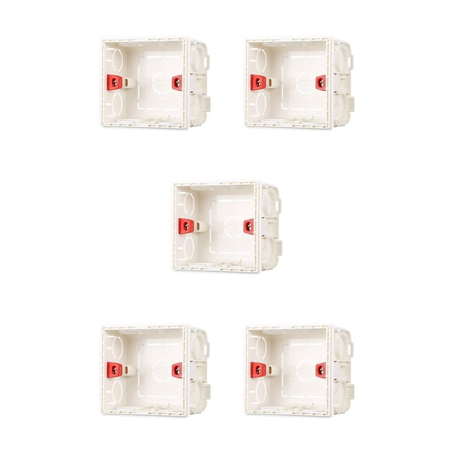 Naiovety Cableado Caja trasera Organizador de cables Caja de enchufe Artesanía Práctico Contenedor de alambre Resistencia al desgaste Montado en la Type2 NO2 Naiovety CBP149844