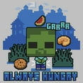 thumbnail image 2 of Womens Minecraft Zombie Always Hungry T Shirt, 2 of 4