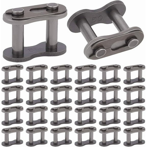 26 Pcs #50 Roller Chain Connecting Links Chain Master Connector Link Roller Manganese Steel Master Connector Link