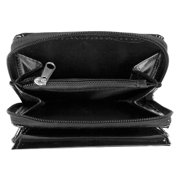 Safe ID Hack-Proof Leather French Wallet with RFID Blocking