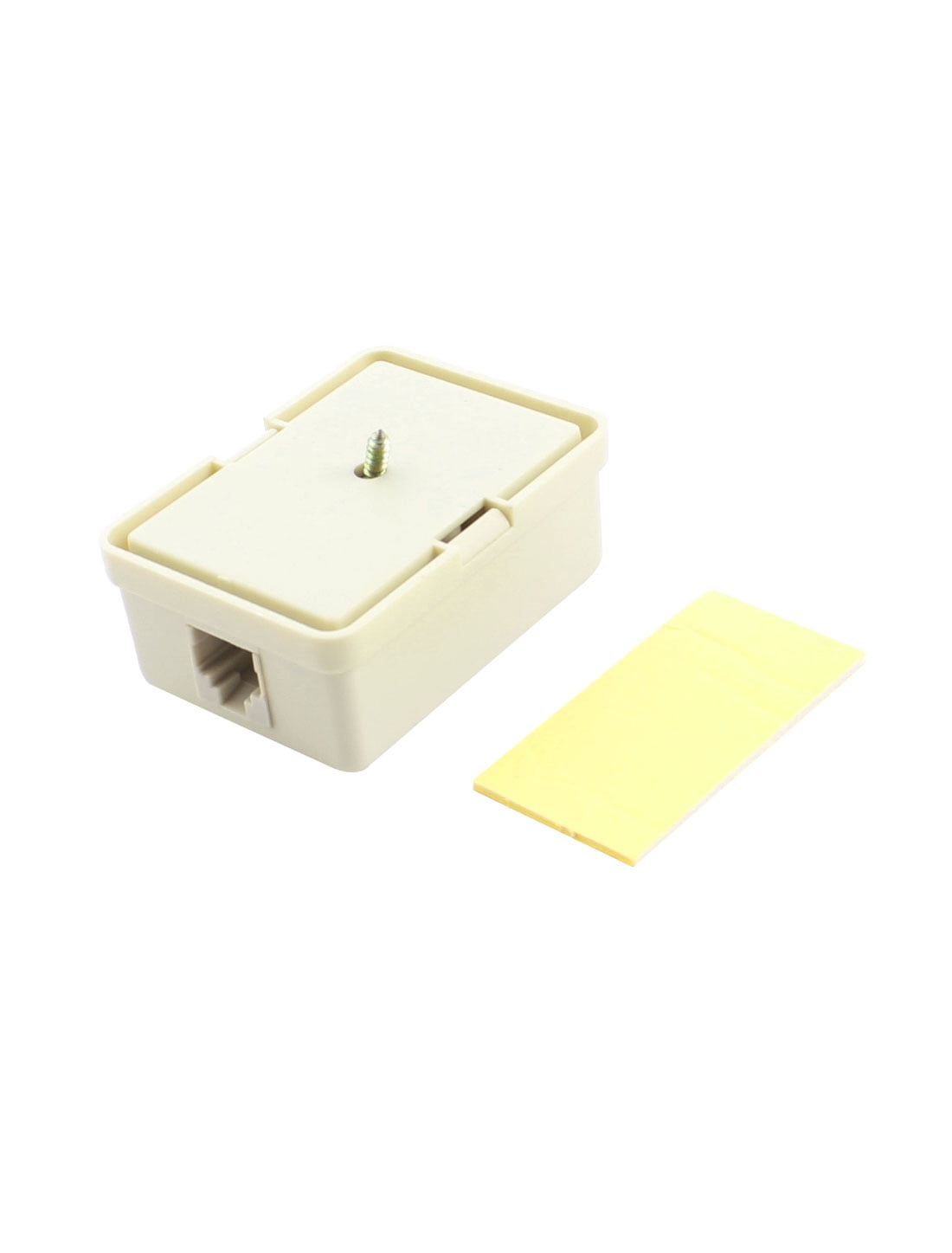 RJ11 6P4C Single Female Socket Plastic US Telephone Cable Connector Box