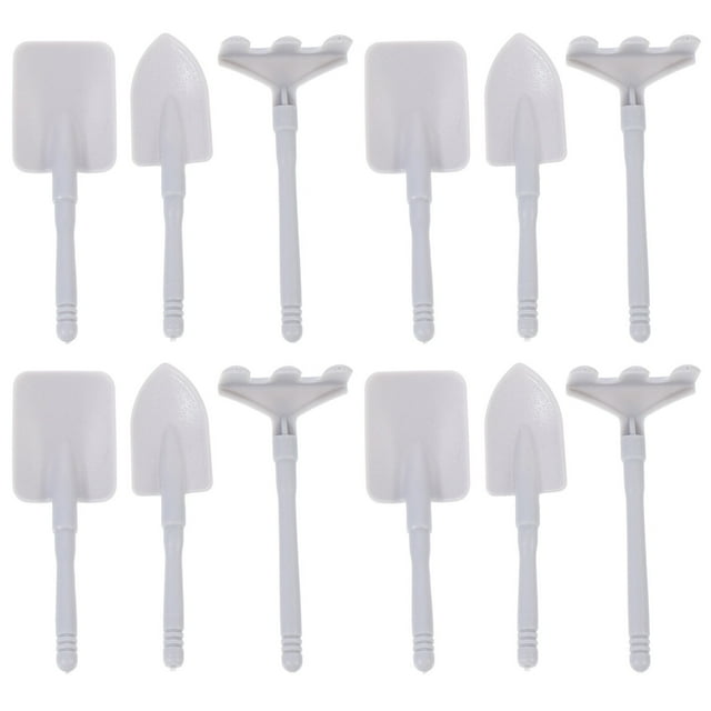 Miangastore Râteau de Sable de Plage en Plastique Mini Râteaux de Jardin de Plage Pelles 60 Pcs/boîte