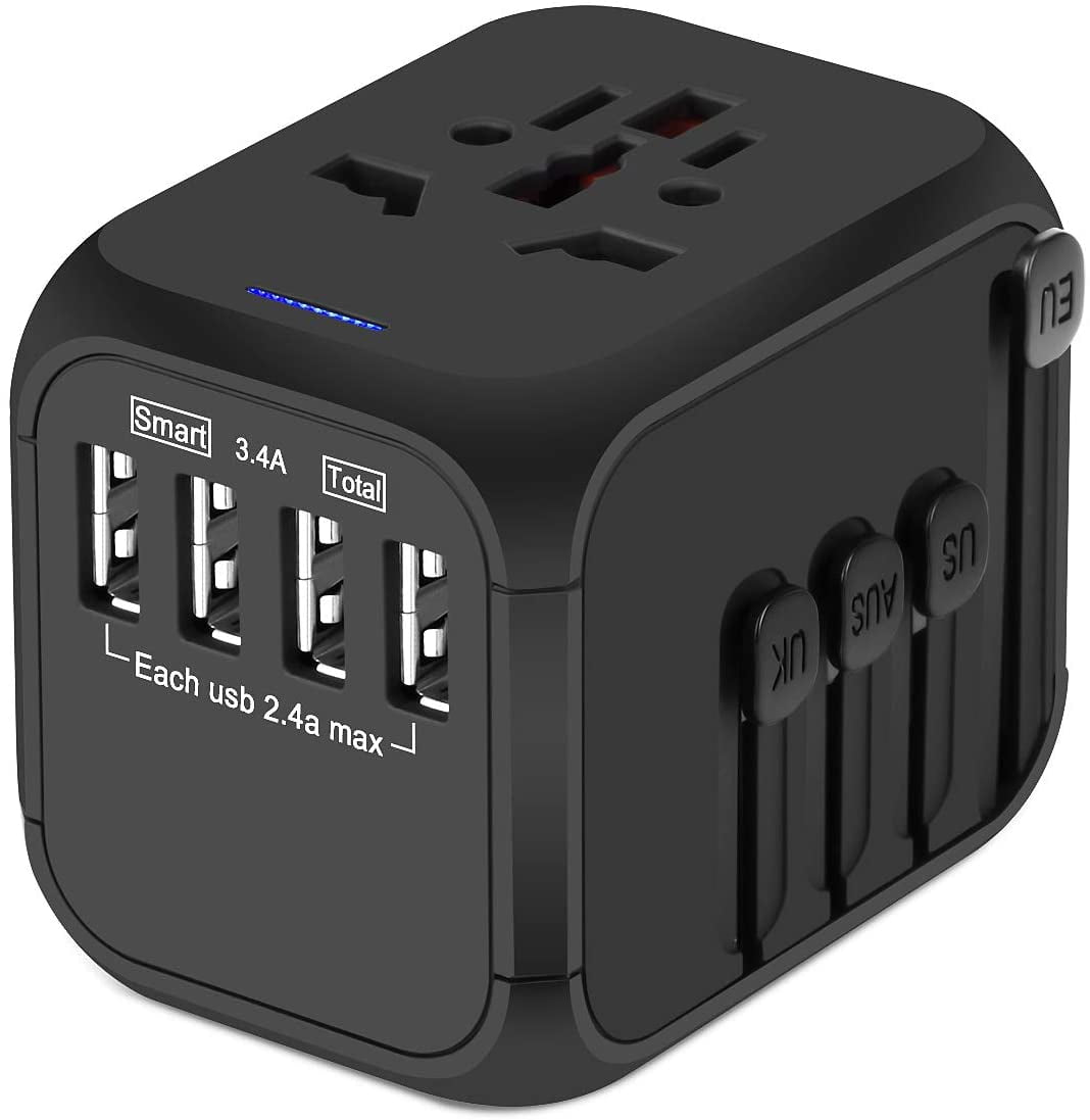 universal international travel power plug adapter