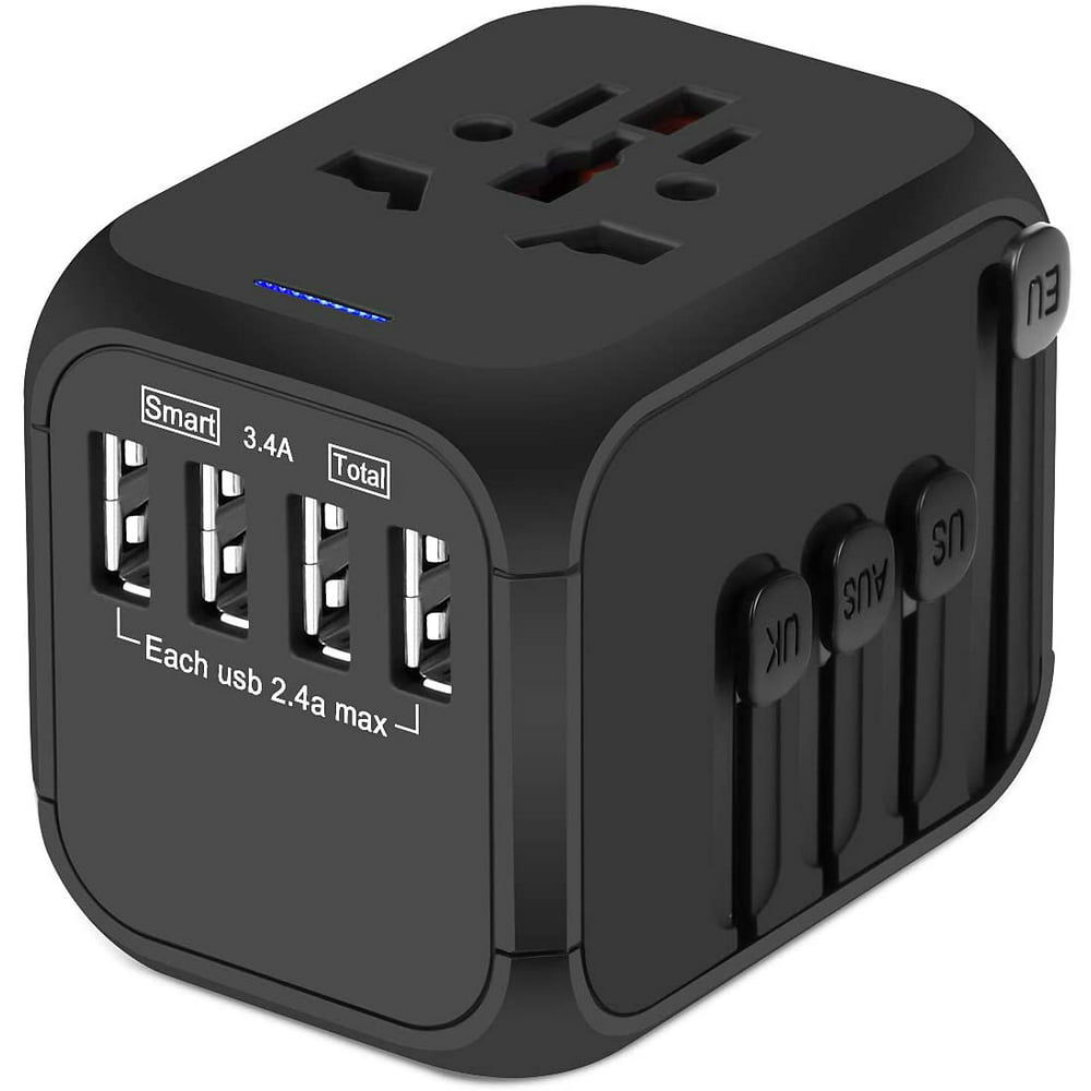 travel adapter with battery charger