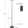 thumbnail image 4 of Brightech Sky Colors 69 in. Black App Controlled Color Changing Torchiere LED Floor Lamp, 4 of 8