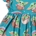 thumbnail image 6 of Disney Baby Yoda Dress for Girls – Cartoon Print Birthday Party Outfit Princess Style 2T, 6 of 6