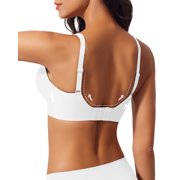 Womens Wireless Bras Deep V Comfortable Supportive Bra No Underwire Push Up Bralettes Seamless T-shirt Bra