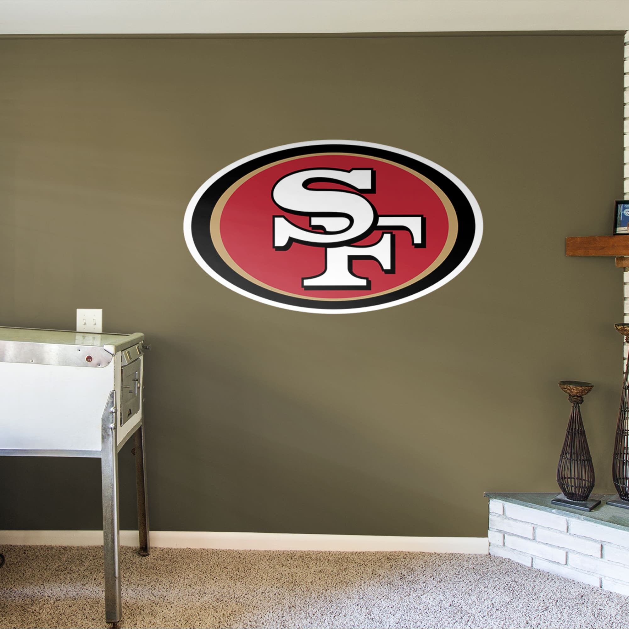 Fathead San Francisco 49ers Logo Giant Officially Licensed NFL