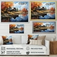 thumbnail image 4 of Designart "Lakehouse Lakeside Hideaway painting" Lake House Cottage Floater Framed Wall Art Living Room, 4 of 7