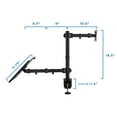 thumbnail image 4 of Mount-It! Monitor Mount and Desk Stand with Laptop Holder | Fits 17"-27" Computer Screens, 4 of 11