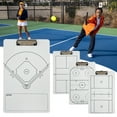 thumbnail image 2 of Hyasfey Coaches Clipboard Dry Erase Coaching Whiteboard Double-Sided Lineup White Board for Hockey Baseball Pickleball Lacrosse, 2 of 6