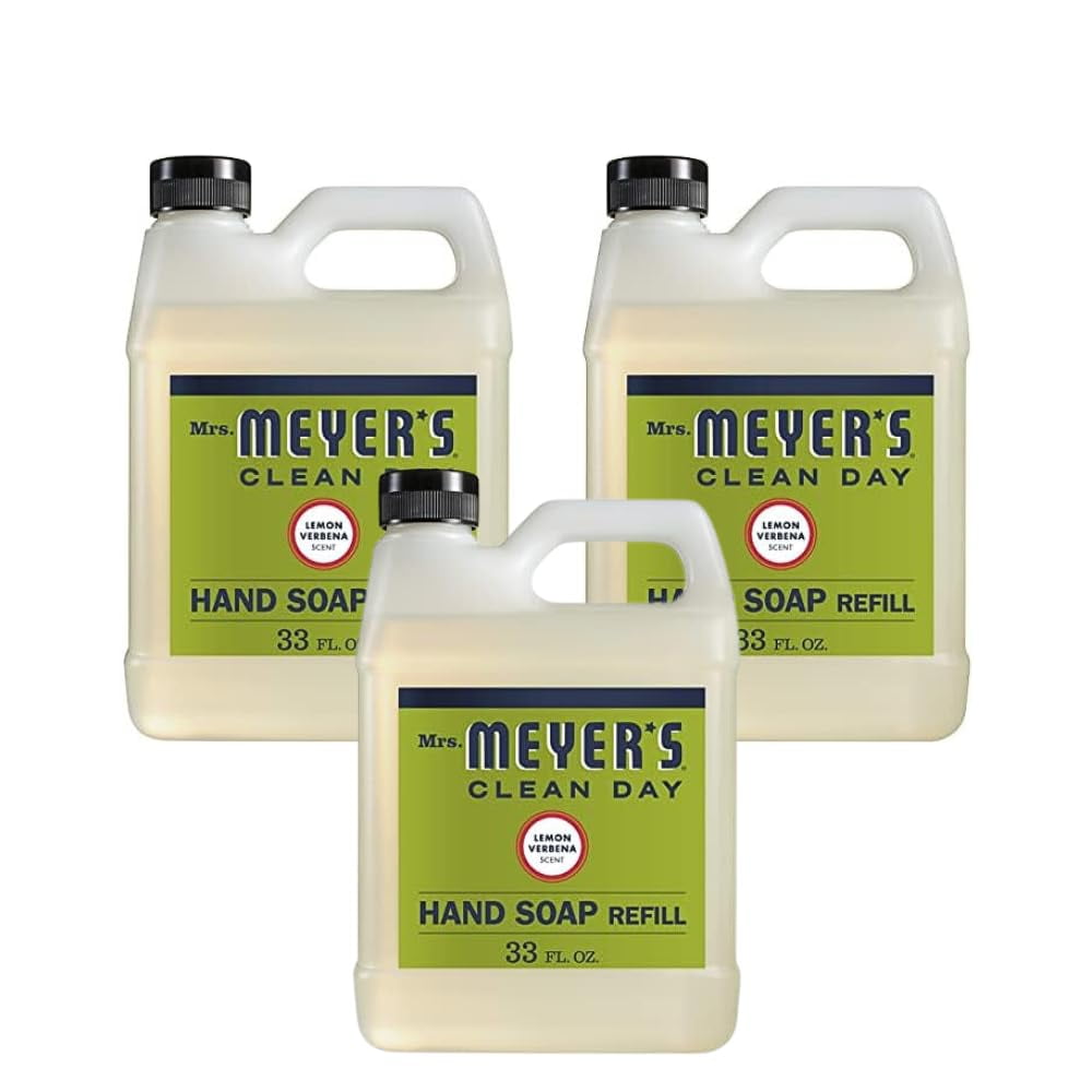 Mrs. Meyer s Liquid Hand Soap Refill Lemon Verbena 33 oz (Pack of 3)