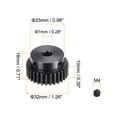 thumbnail image 2 of Unique Bargains 7mm Aperture 30T Mod 1 45# Steel Spur Diff Differential Motor Pinion Gear, 2 of 5