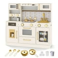 thumbnail image 1 of Costway Kids Play Kitchen with Stoves, Light, Sound, Faucet, Sink, Ice Dispenser, Microwave, 1 of 8