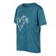 thumbnail image 3 of Regatta - Camiseta Findley Keep Going Corazón de Jaspeada para Niños/Niñas (Gulfstream), 3 of 4