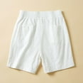 thumbnail image 3 of QIJIE Women's Bermuda Shorts Jersey Shorts with Deep Pockets 7" Long Shorts for Women Lounge Walking Athletic White XL, 3 of 8