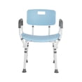 thumbnail image 4 of Lifestyle Mobility Aids Premium Shower Chair with Back and Padded Arms (Blue), 4 of 4