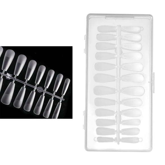 Puntas de Uñas postizas de plástico Macarena 504 piezas Uñas postizas transparentes