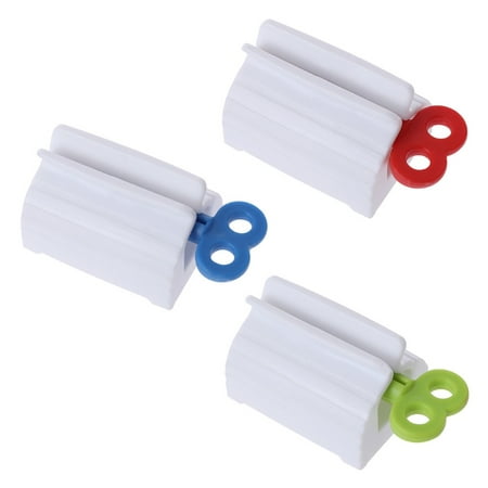 

AOOOWER Toothpaste Squeezer Rotate Tube Manual Facial Cleanser Dispenser with Seat Stand