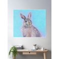 thumbnail image 2 of Rabbit Painting - Ringo Poster Wall Art, Modern Wall Decor For Living Room Bedroom, 16x16 UNFRAMED, 2 of 3