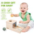 thumbnail image 2 of Caja Object Permanence Adena Montessori con bandeja y 3 bolas, 2 of 9
