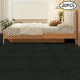 thumbnail image 2 of Square Carpet, 20 Pcs Floor Carpet, DIY Adsorption Type Self-Adhesive Carpet, DIY Flooring Tiles for Restaurants, Family Rooms, Corridors, Game Rooms (20 Pcs/Black), 2 of 14