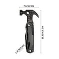 thumbnail image 3 of Camping Multitool Accessories Stocking Stuffers for Men Multi Tool Survival Gear with Axe Hammer Pliers Saw Screwdrivers Bottle Opener Whistle with Sheath for Hiking, Gifts for Men Dad Him Black, 3 of 5
