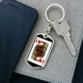 thumbnail image 5 of Jack Of Hearts Keychain Dog Tag Stainless Steel or 18k Gold, 5 of 16
