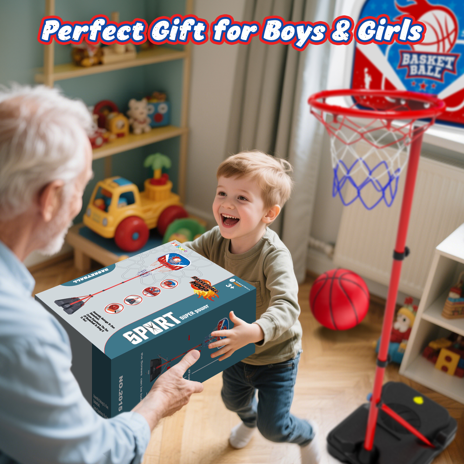 JoyStone Adjustable Basketball Hoop for Kids photo 7