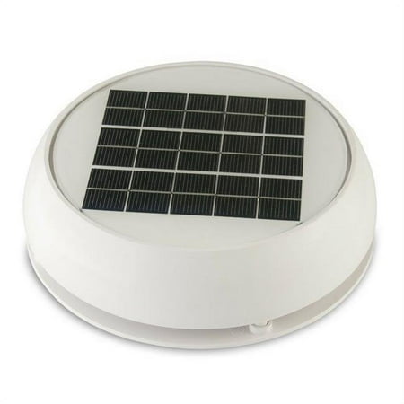 

4 in. Day & Night Solar Vent White