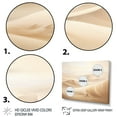 thumbnail image 3 of Designart "Simplicity Desert Sands Of Serenity III" Landscapes Floater Framed Wall Art Living Room, 3 of 7