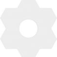 thumbnail image 4 of 14"OD x 4"ID x 4 3/4"C x 1"P Daisy Architectural Grade PVC Contemporary Ceiling Medallion, 4 of 11