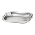 thumbnail image 1 of Bandeja para hornear pescado Bandeja para servir con asas Superficie cepillada Accesorio rectangular Bandeja para asar pescado Bandeja para preparar Con rejilla, 1 of 8