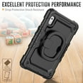 thumbnail image 5 of Allytech Heavy Duty Rugged Case for Lenovo Tab M9 2023, Adjustable Kickstand Case with Built-in Screen Protector, Anti-Drop Shockproof Full Body Protection Case for Lenovo Tab M9 - Black, 5 of 6