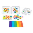 thumbnail image 2 of Juguetes Montessori, rompecabezas de palos de madera, regalos de cumpleaños, rompecabezas, Material manipulativo, rompecabezas de palos coloridos para CUTICAT Juguetes de rompecabezas, 2 of 7