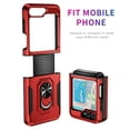 thumbnail image 2 of Decase for Samsung Galaxy Z Flip 5 Case with Back Small Screen Protector + Hinge Protection + Finger Ring Metal Stand, Heavy Duty Shockproof Rugged Cover for Samsung Galaxy Z Flip5,Red Black, 2 of 8